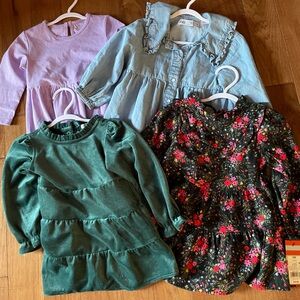 18 month dress bundle • zara, cat&jack, pureborn, sophia grainge
